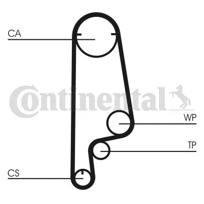 Timing Belt CONTINENTAL CTAM CT799)