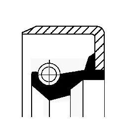 Shaft Seal, differential CORTECO 19015075B)