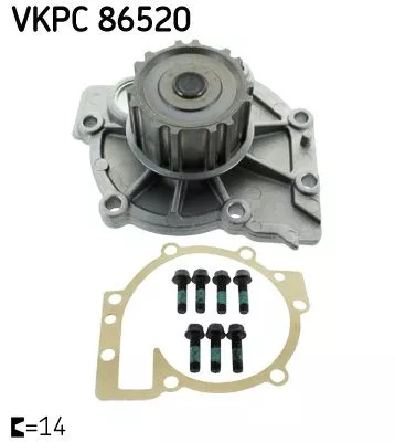 Water Pump, engine cooling SKF VKPC 86520)