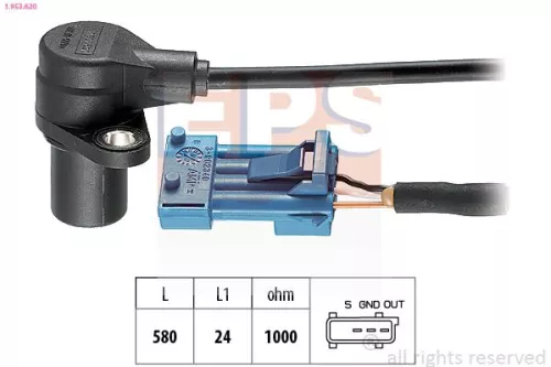 Sensor, crankshaft pulse EPS 1.953.620)