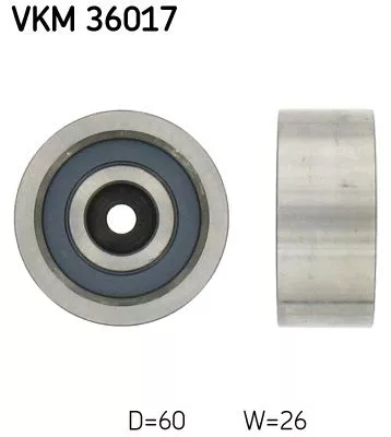 Deflection/Guide Pulley, V-ribbed belt SKF VKM 36017)