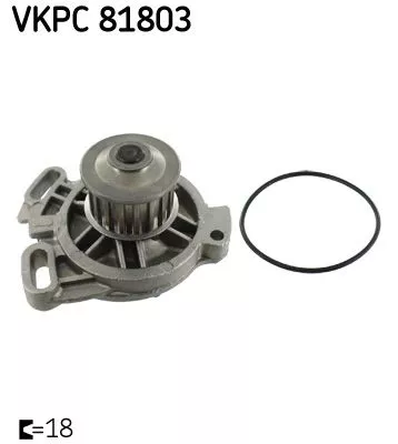 Water Pump, engine cooling SKF VKPC 81803)