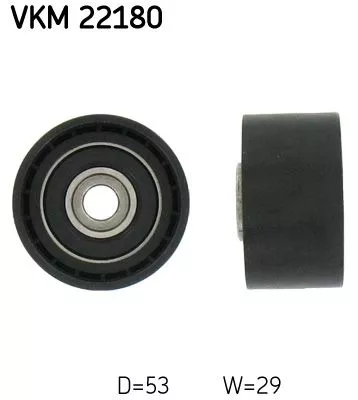 Deflection Pulley/Guide Pulley, timing belt SKF VKM 22180)
