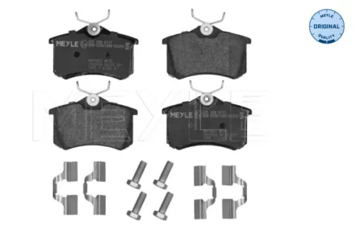 Brake Pad Set, disc brake MEYLE 025 209 6117)