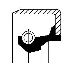 Shaft Seal, differential CORTECO 12011496B)