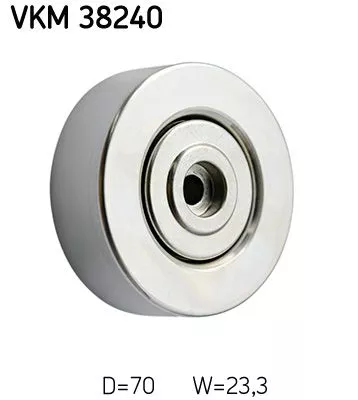 Deflection/Guide Pulley, V-ribbed belt SKF VKM 38240)