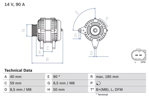 Alternator BOSCH 0 986 041 920)