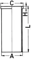 Cylinder Liner KOLBENSCHMIDT 89586190)