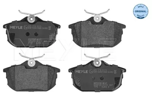 Brake Pad Set, disc brake MEYLE 025 218 6115)