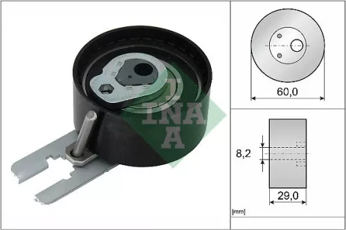 Tensioner Pulley, timing belt Schaeffler INA 531 0555 10)