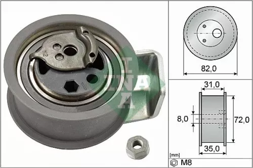Tensioner Pulley, timing belt Schaeffler INA 531 0436 20)