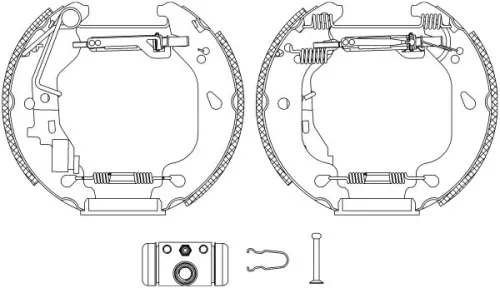 Brake Shoe Set TEXTAR 84054401)