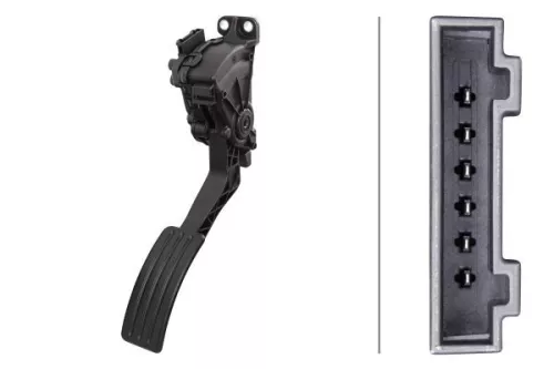 Sensor, accelerator pedal position HELLA 6PV 010 946-351)