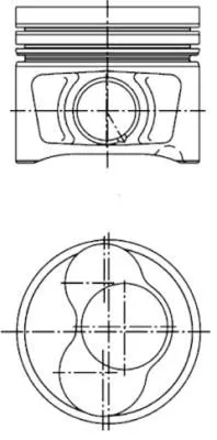 Piston KOLBENSCHMIDT 40409600)