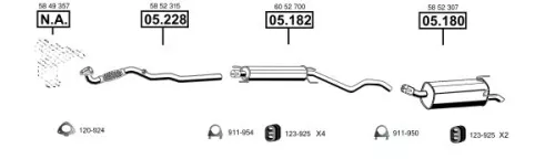 Exhaust System HANS OP051660)