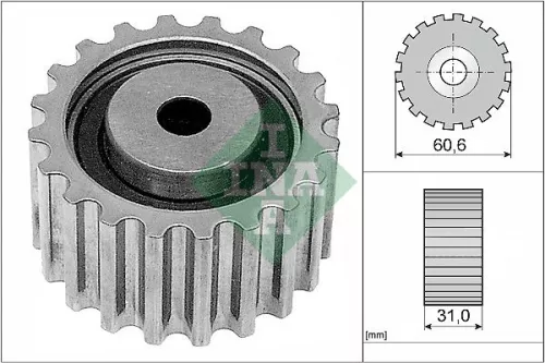 Deflection Pulley/Guide Pulley, timing belt Schaeffler INA 532 0220 10)