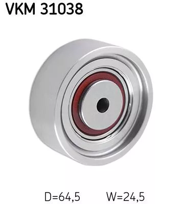 Deflection/Guide Pulley, V-ribbed belt SKF VKM 31038)