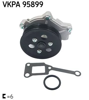 Water Pump, engine cooling SKF VKPA 95899)