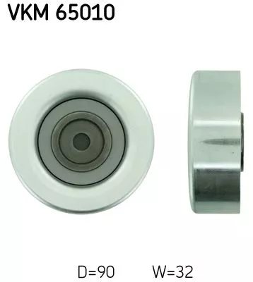 Deflection/Guide Pulley, V-ribbed belt SKF VKM 65010)