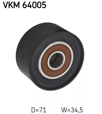 Deflection/Guide Pulley, V-ribbed belt SKF VKM 64005)