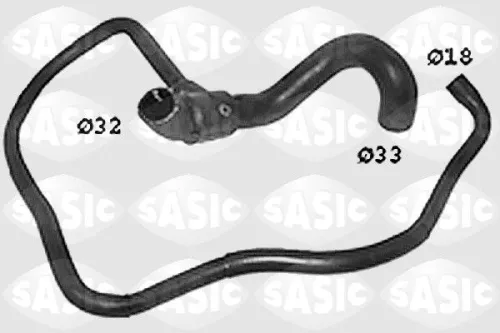 Radiator Hose SASIC SWH6763)