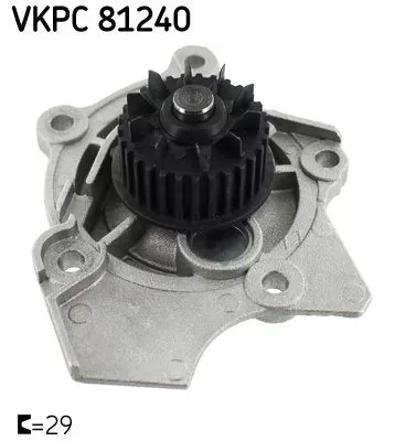 Water Pump, engine cooling SKF VKPC 81240)