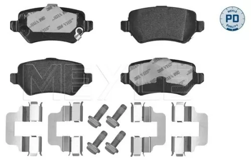 Brake Pad Set, disc brake MEYLE 025 234 1715/PD)