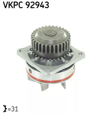 Water Pump, engine cooling SKF VKPC 92943)