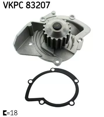 Water Pump, engine cooling SKF VKPC 83207)
