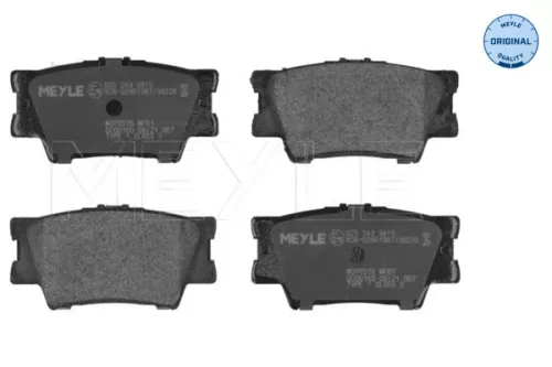 Brake Pad Set, disc brake MEYLE 025 243 3815)