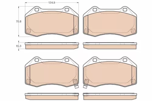 Brake Pad Set, disc brake TRW GDB1979)