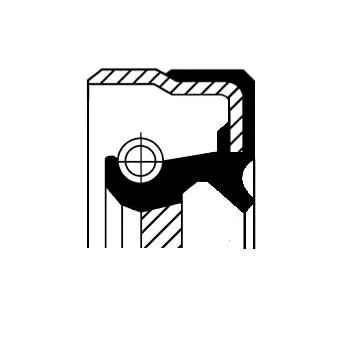 Shaft Seal, crankshaft CORTECO 19036717B)