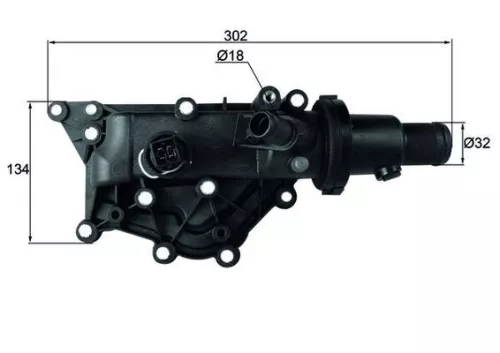 Thermostat, coolant MAHLE TH 60 89)