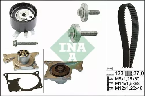Water Pump & Timing Belt Kit Schaeffler INA 530 0197 32)