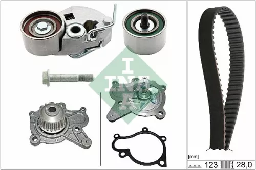 Water Pump & Timing Belt Kit Schaeffler INA 530 0542 30)