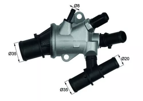 Thermostat, coolant MAHLE TI 170 88)