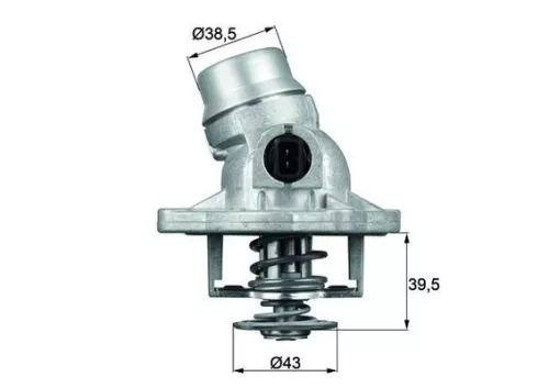 Thermostat, coolant MAHLE TM 12 105)