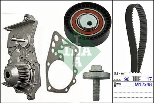 Water Pump & Timing Belt Kit Schaeffler INA 530 0604 30)