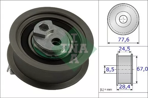Tensioner Pulley, timing belt Schaeffler INA 531 0851 10)