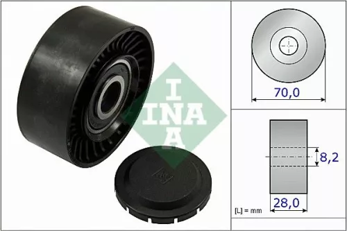 Deflection/Guide Pulley, V-ribbed belt Schaeffler INA 532 0468 10)