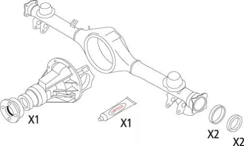 Gasket Set, differential CORTECO 19536214)