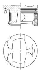 Piston KOLBENSCHMIDT 41705620)