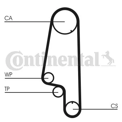 Water Pump & Timing Belt Kit CONTINENTAL CTAM CT846WP4)
