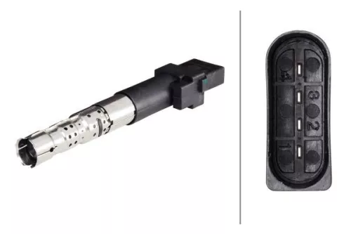 Ignition Coil HELLA 5DA 358 000-001)