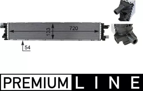 Low Temperature Cooler, charge air cooler MAHLE CIR 1 000P)