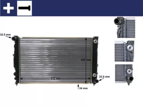 Radiator, engine cooling MAHLE CR 648 000S)