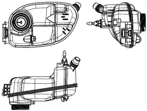 Expansion Tank, coolant MAHLE CRT 65 000S)