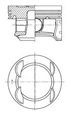 Piston KOLBENSCHMIDT 41007600)