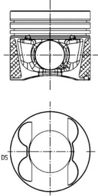 Piston KOLBENSCHMIDT 41713630)