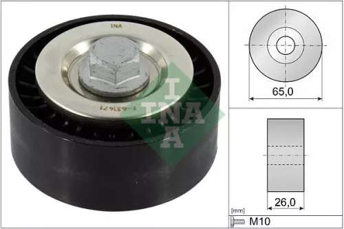 Deflection/Guide Pulley, V-ribbed belt Schaeffler INA 532 0896 10)